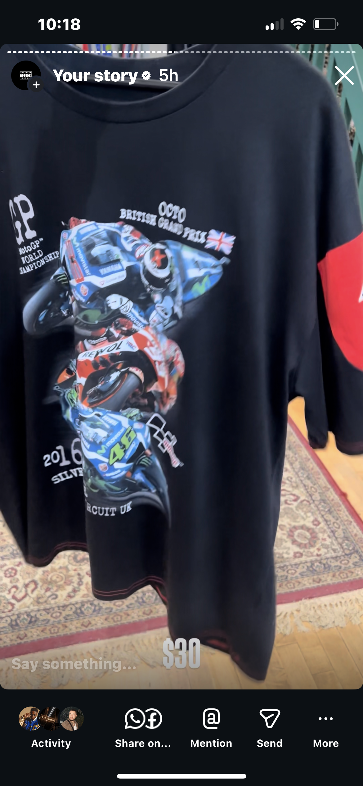 $30 x 2 tees 2XL
