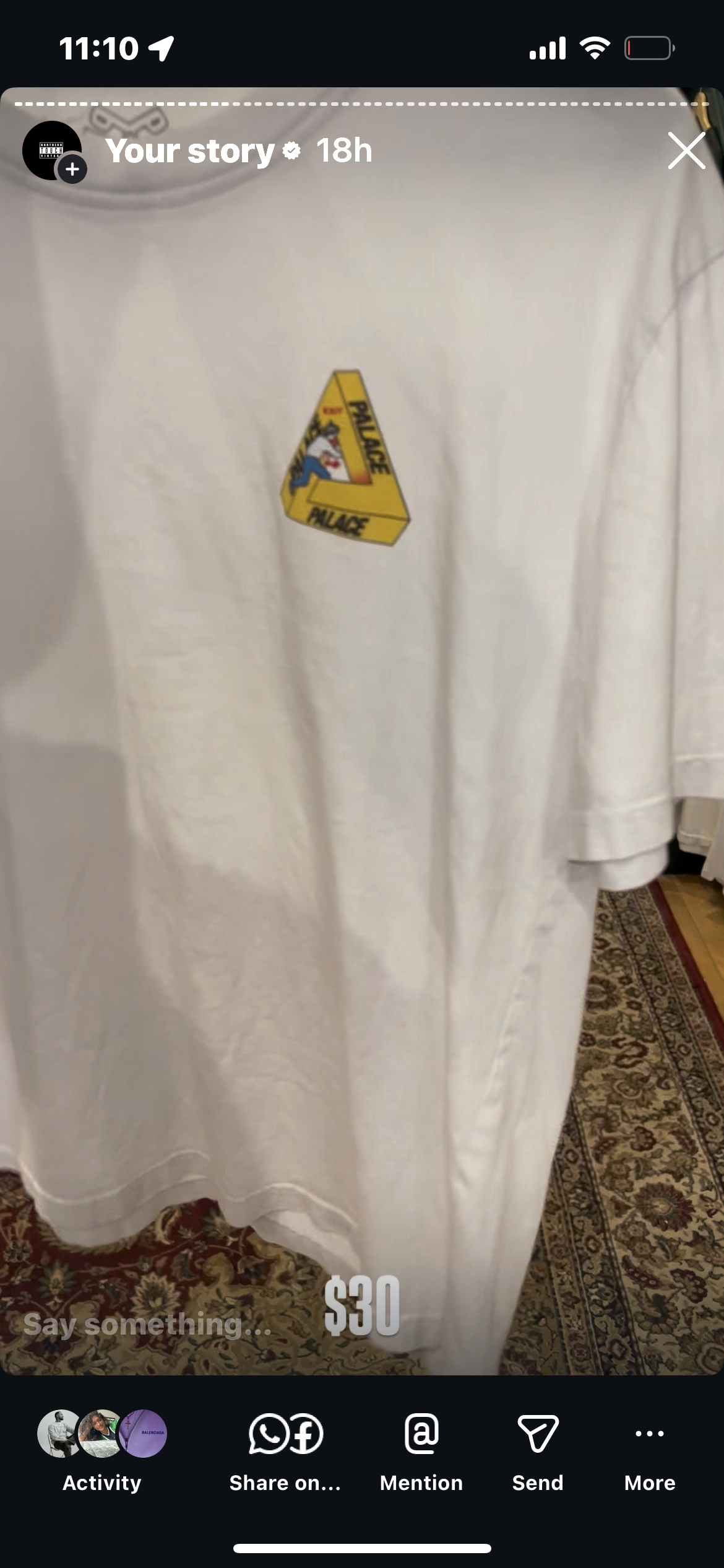Palace tee L