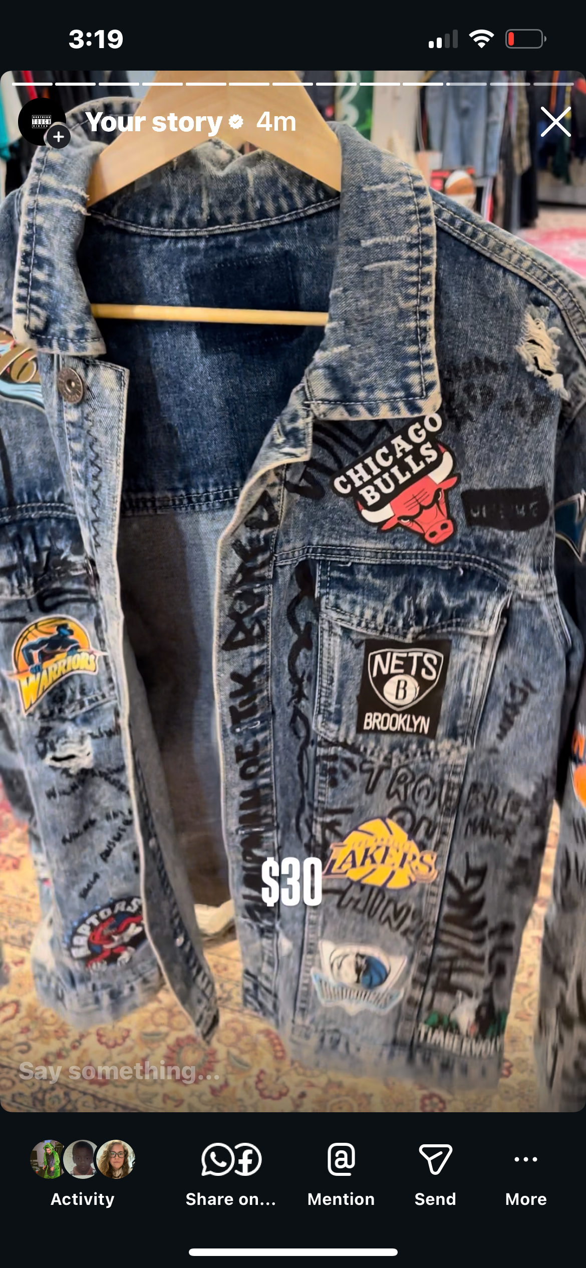 NBA denim jacket