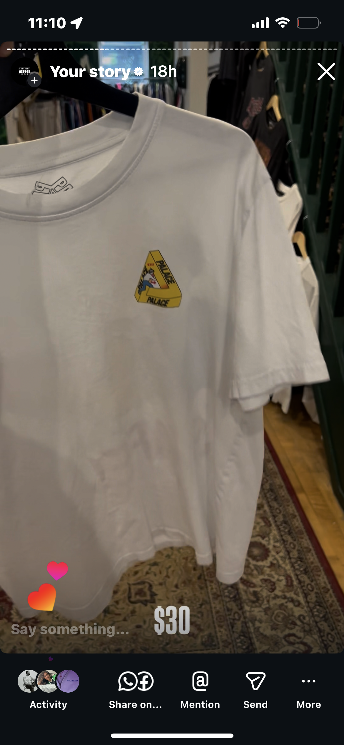 Palace tee L