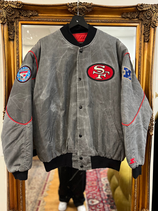 Vintage 90s San Francisco 49ers Starter Bomber Jacket (L)