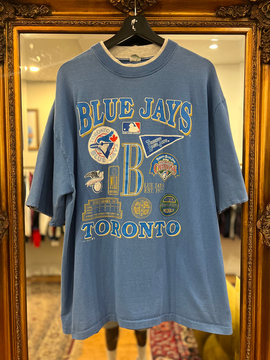 1992 Vintage Toronto Blue Jays World Series Champions Heavyweight T-Shirt (XL)