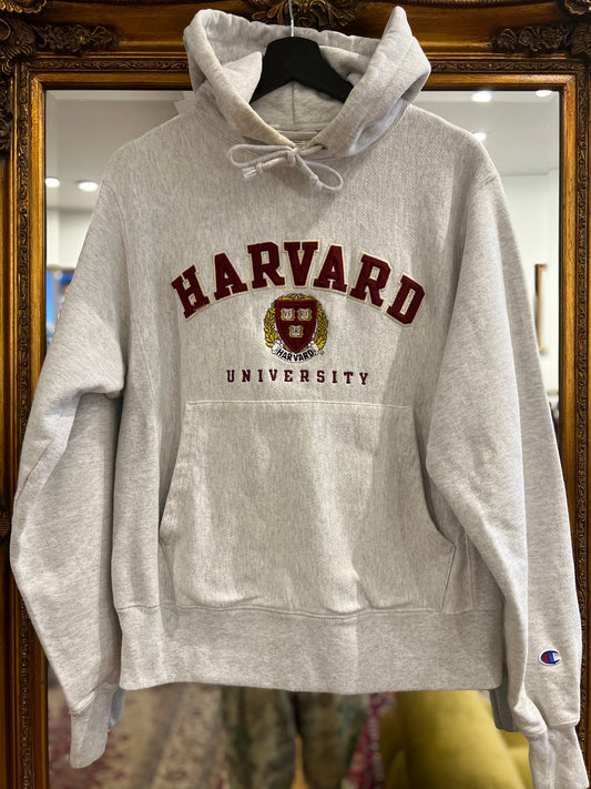 1990s Harvard Champion Reverse Weave Hoodie (S)