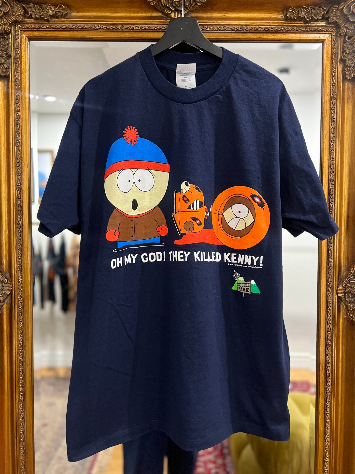 1997 South Park They Killed Kenny Vintage T-Shirt (XL)