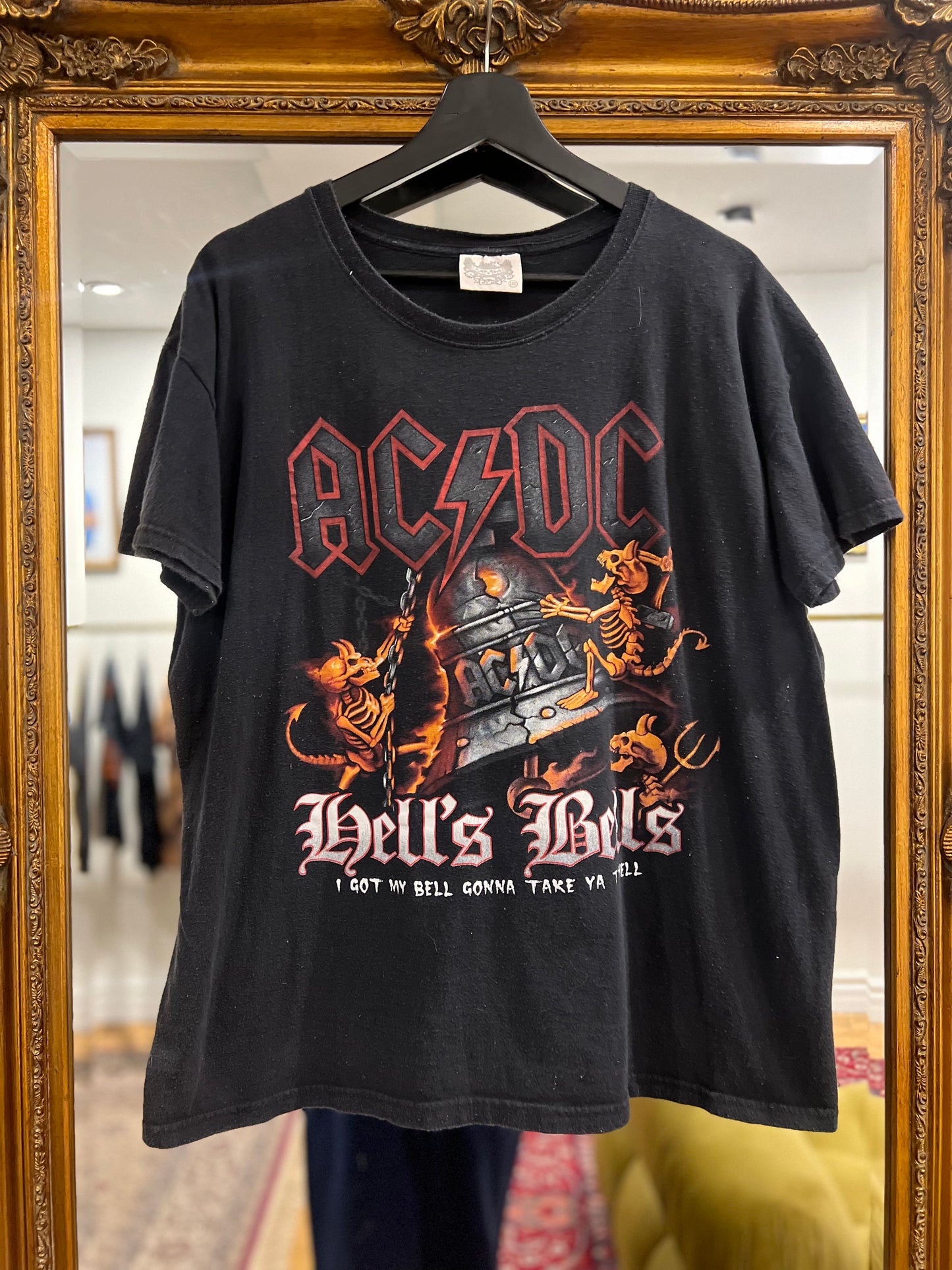 AC?DC "Hells Bells" Tour Band Vintage T-Shirt (M)