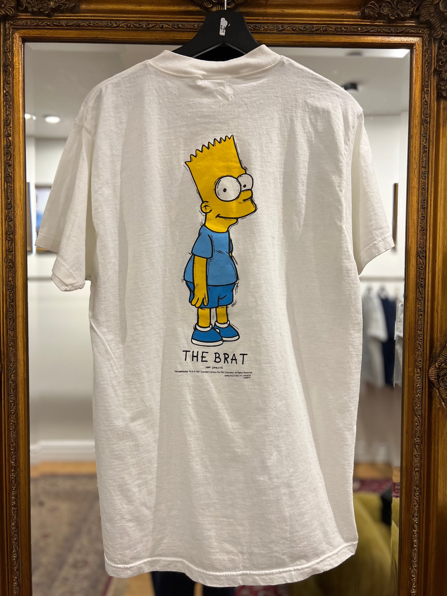 Deadstock 1997 Bart Simpson "The Brat" Vintage T-Shirt (L)