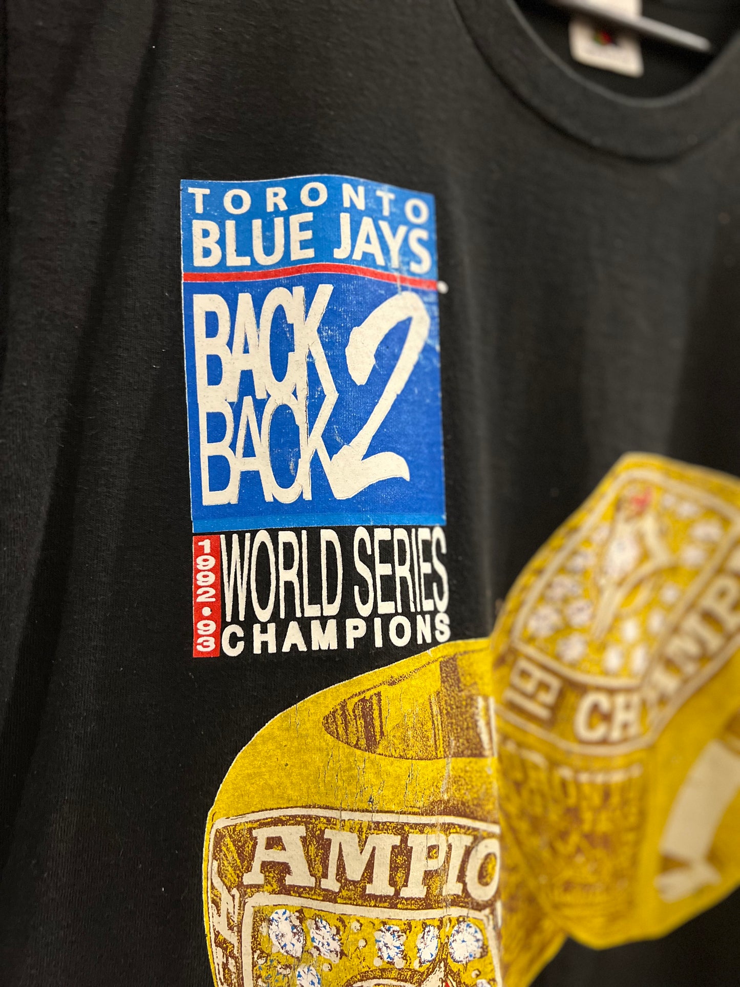 1992 Toronto Blue Jays "Back 2 Back" Championship T-Shirt (XL)