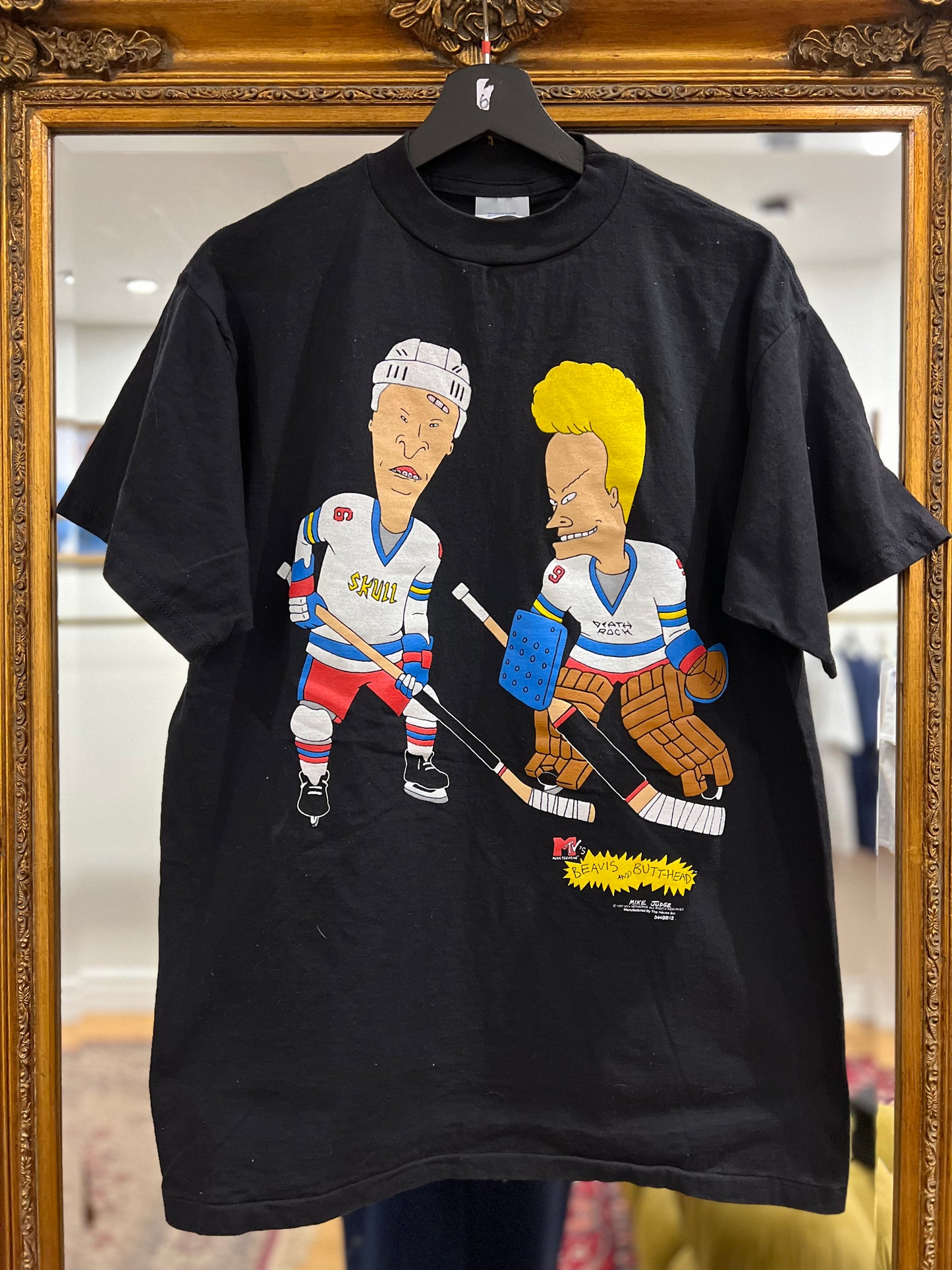 1997 Beavis & Butthead "HOCKEY TEE" Mike Judge MTV (L)