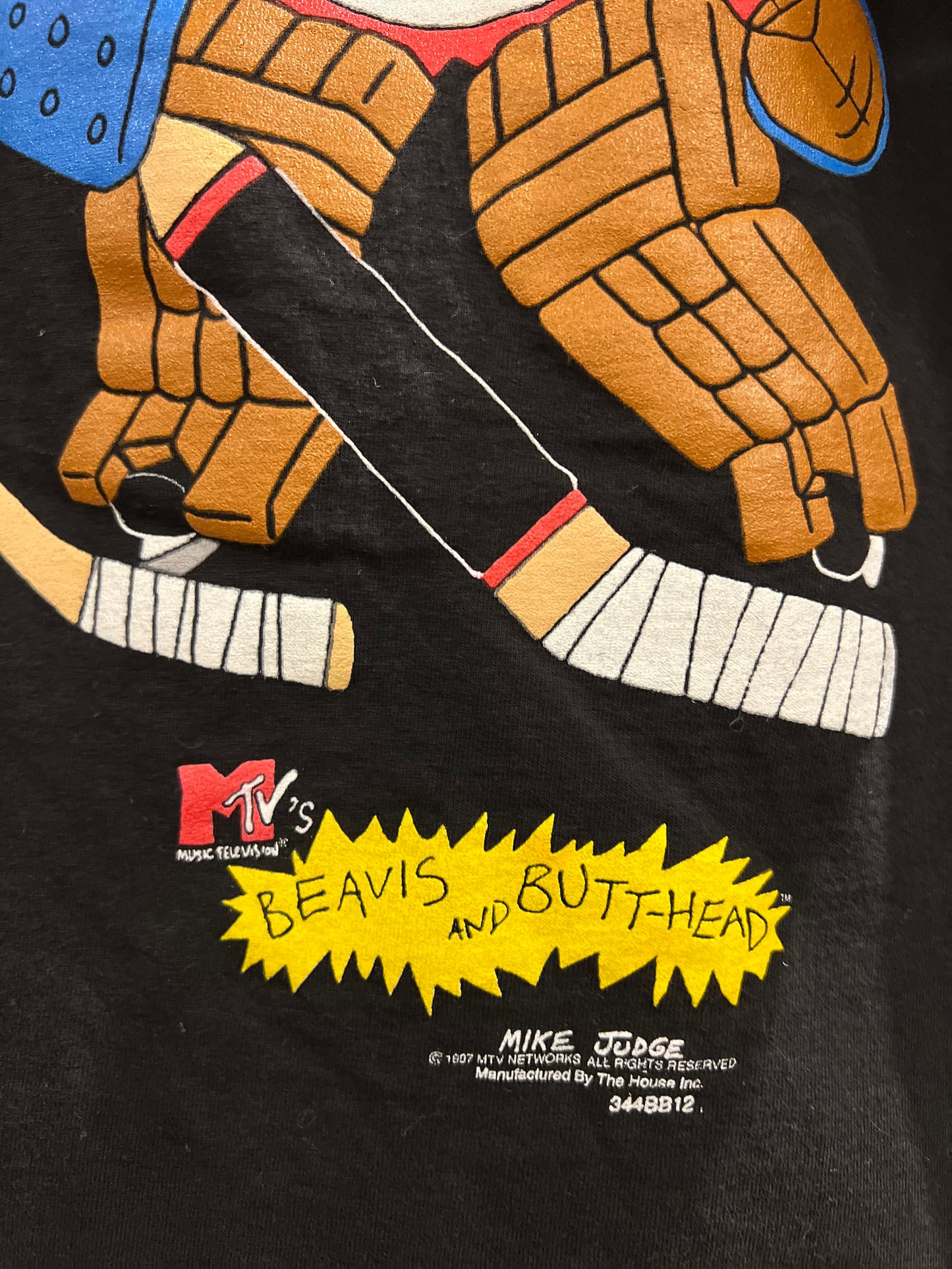 1997 Beavis & Butthead "HOCKEY TEE" Mike Judge MTV (L)