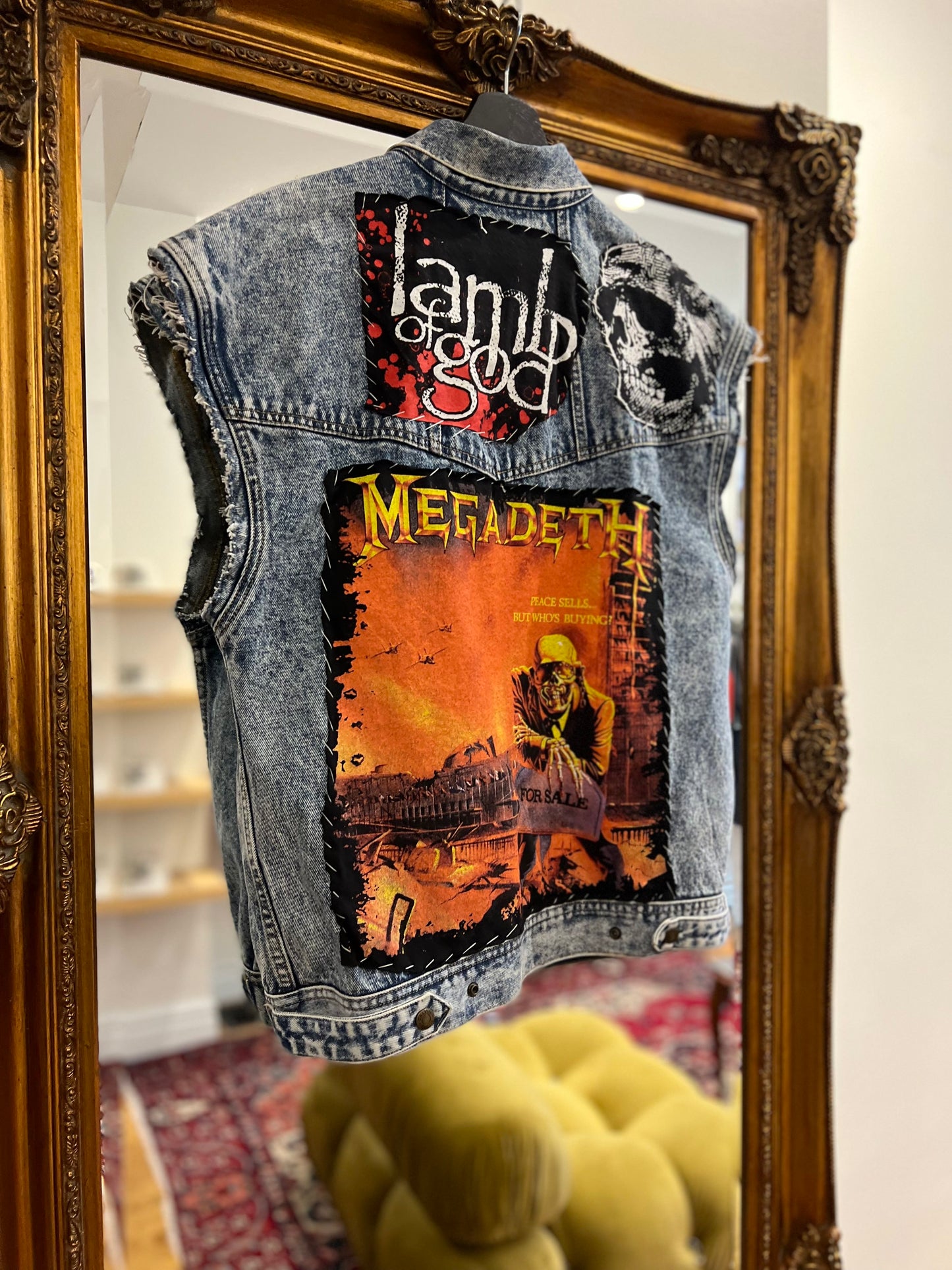Vintage Megadeath Denim Vest (M)