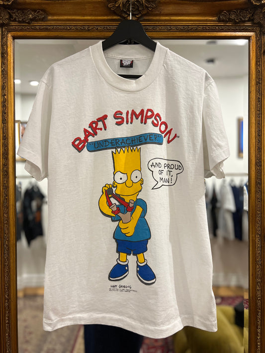 Deadstock 1990 Bart Simpson "Underachiever" Vintage T-Shirt Screenstars (L)