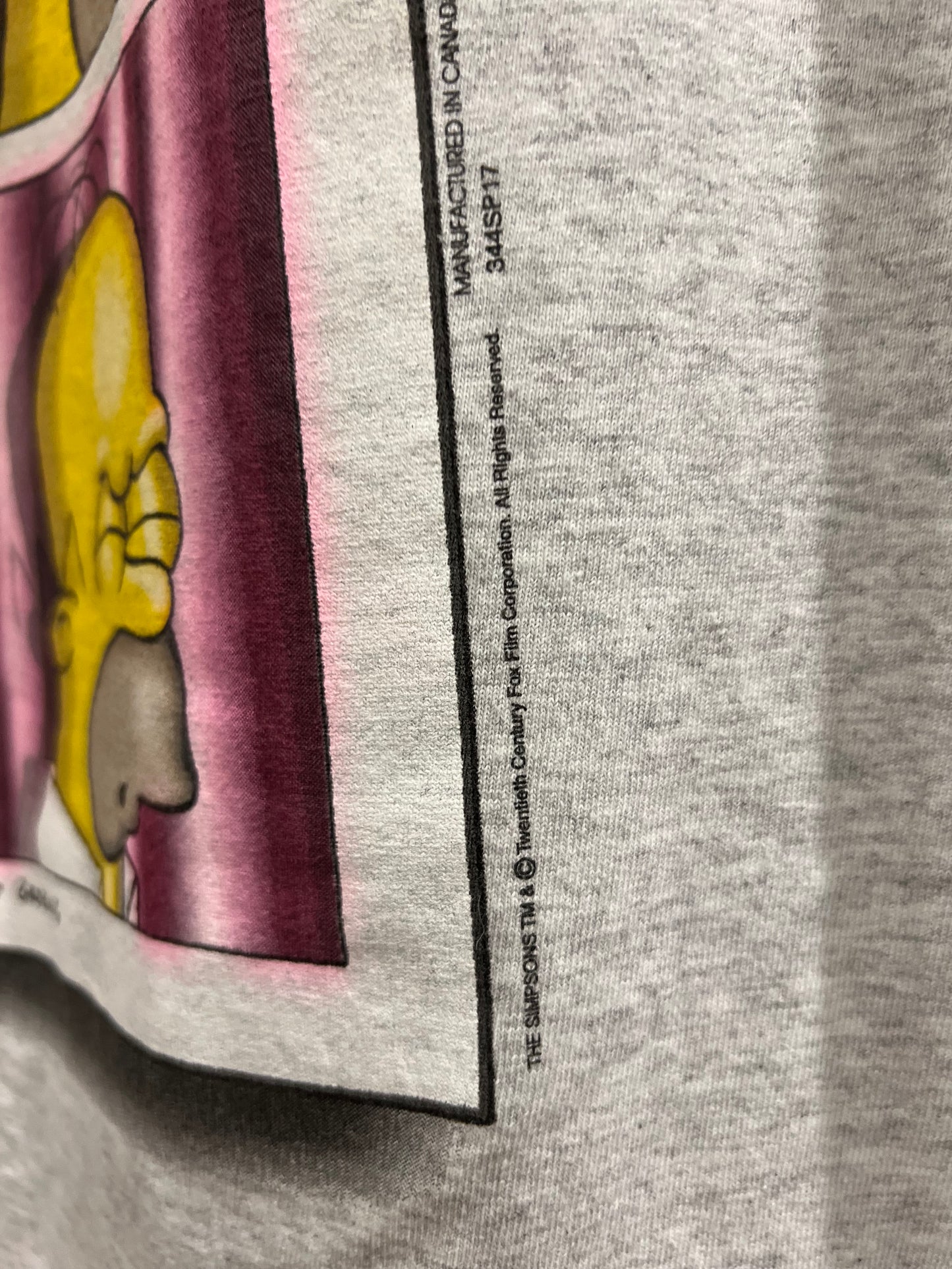 Deadstock 2005 Homer Simpson Made in Canada Vintage T-Shirt (L)