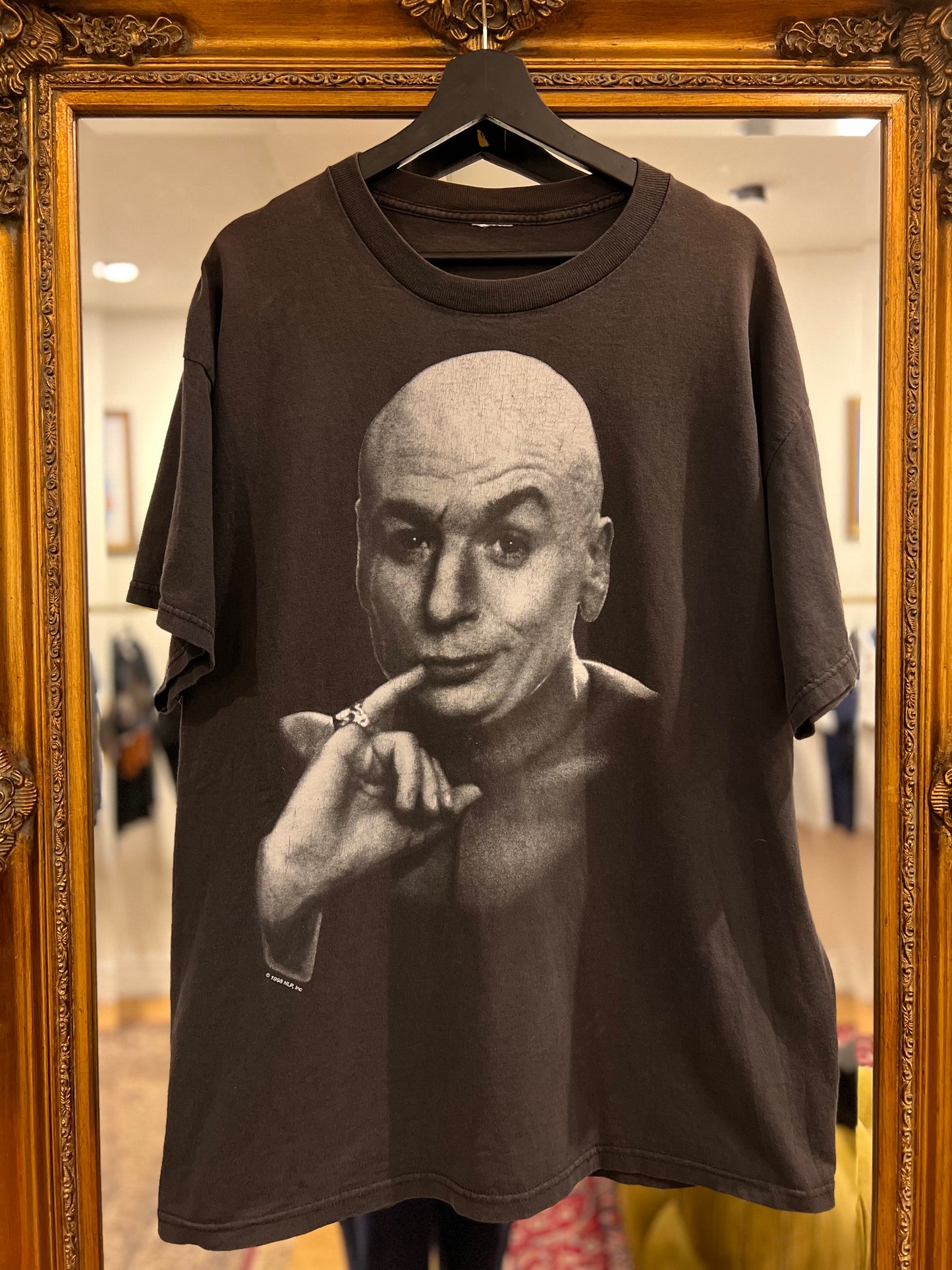 1998 Dr.Evil "Austin Powers"Movie Big Face Vintage T-Shirt (XL)