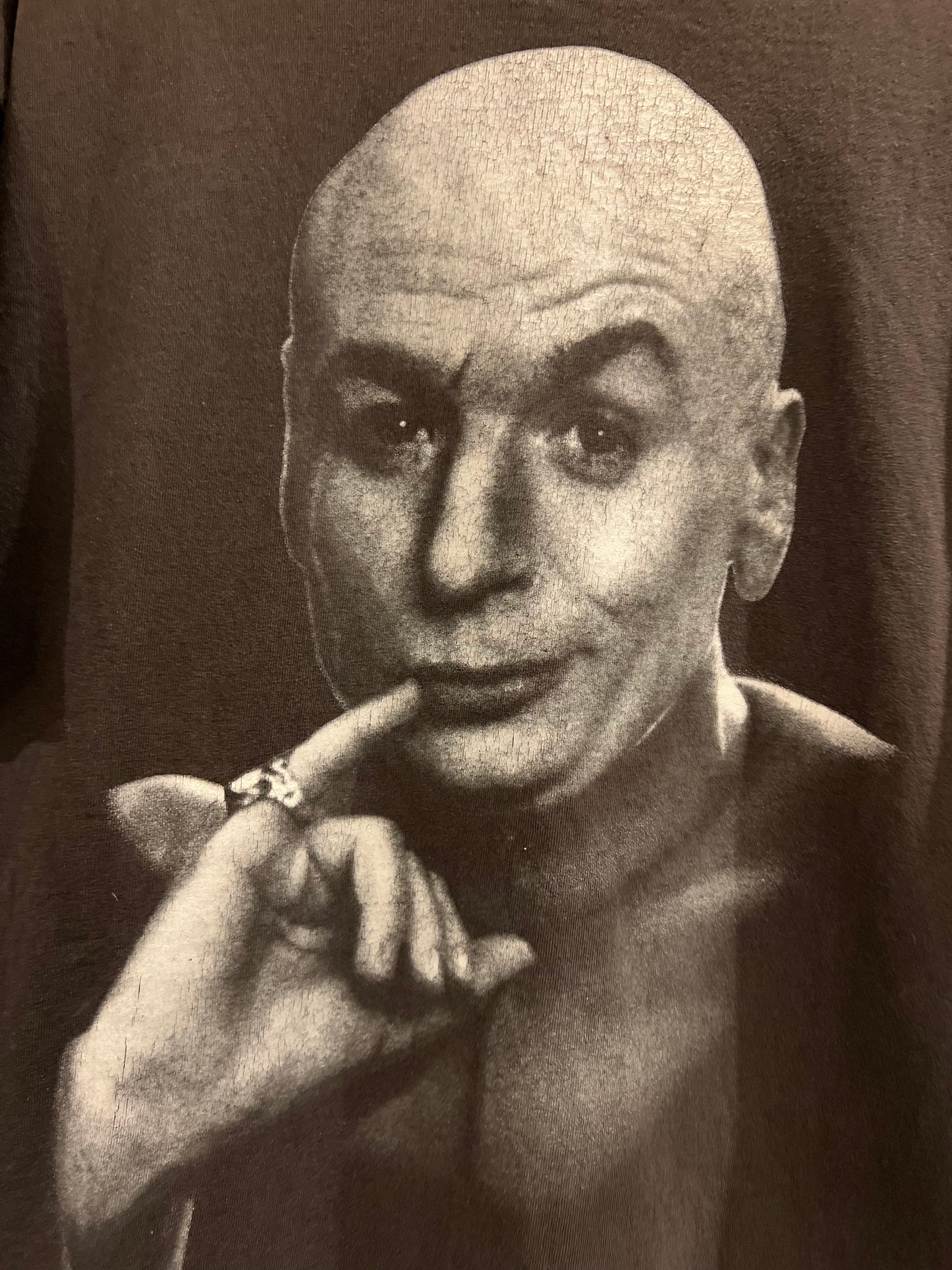 1998 Dr.Evil "Austin Powers"Movie Big Face Vintage T-Shirt (XL)