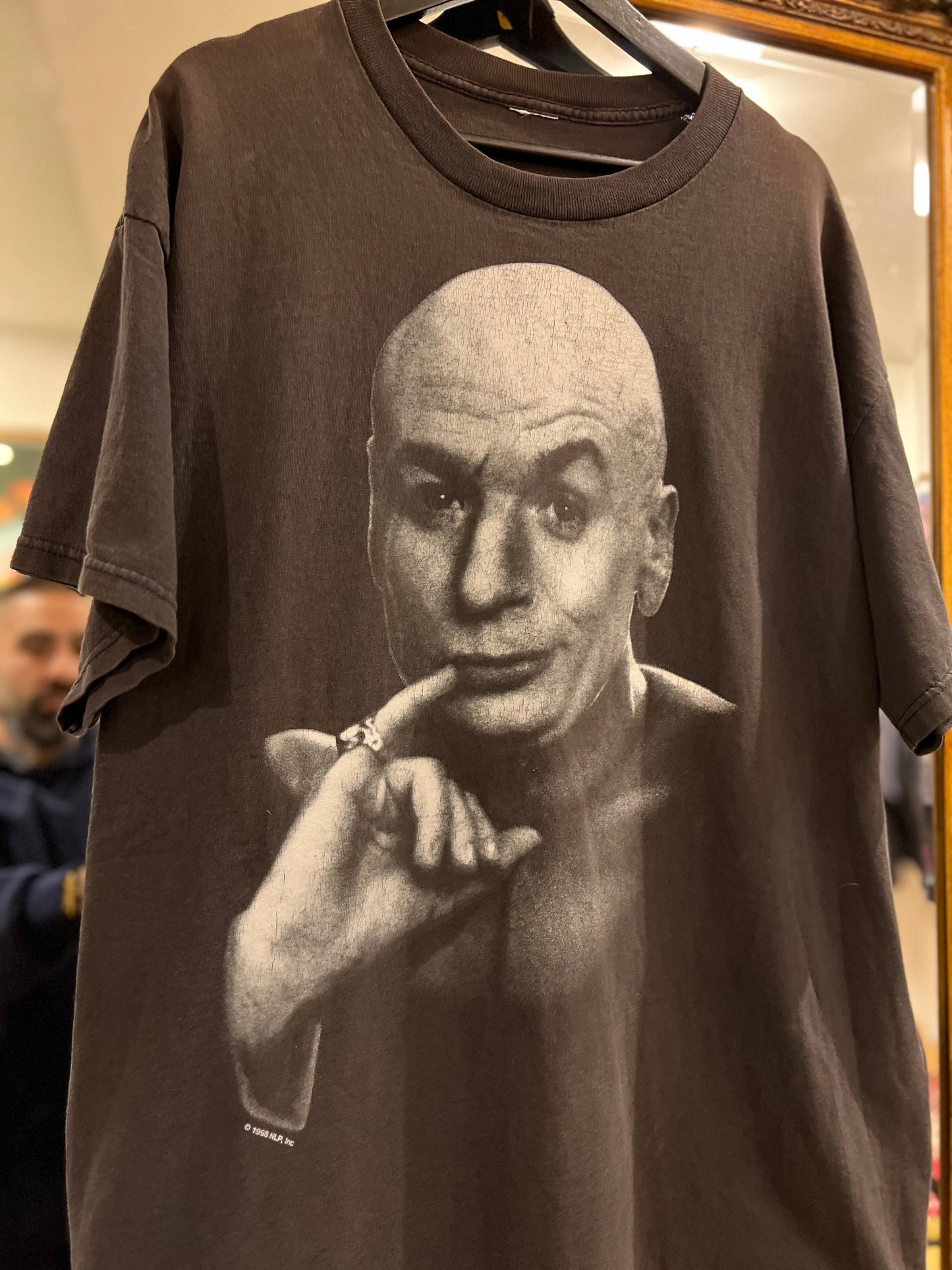 1998 Dr.Evil "Austin Powers"Movie Big Face Vintage T-Shirt (XL)