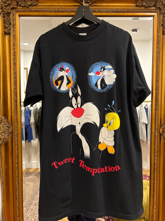 1997 Tweety & Sylvestare Looney Tunes Vintage T-Shirt (XXL)