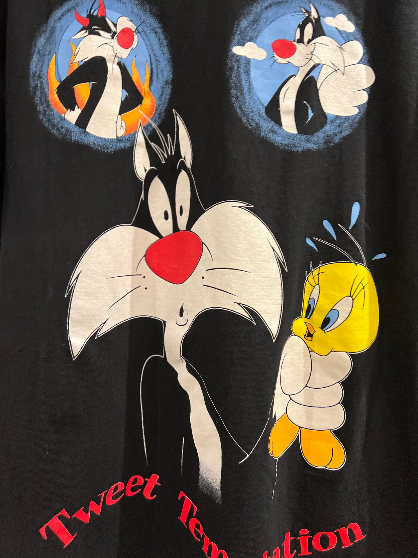 1997 Tweety & Sylvestare Looney Tunes Vintage T-Shirt (XXL)