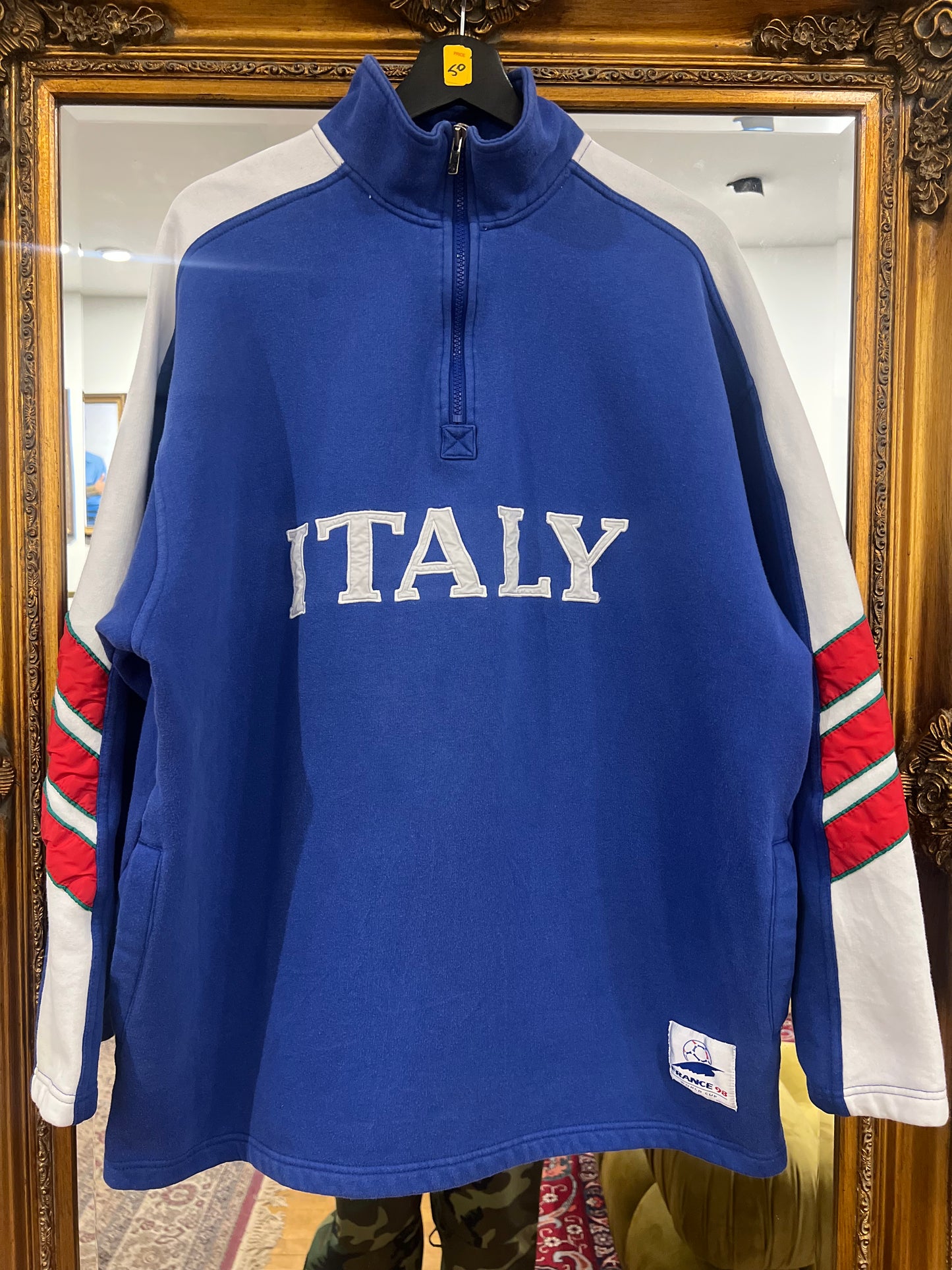 1998 World Cup France "ITALY" Adidas Quarter Zip (L)