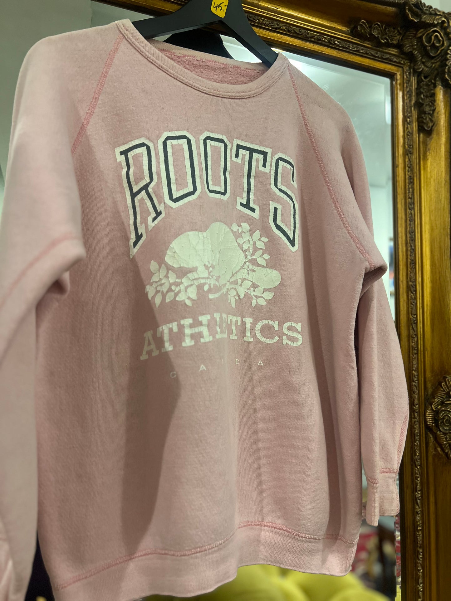 1990s Pink Roots Crewneck (S/M)