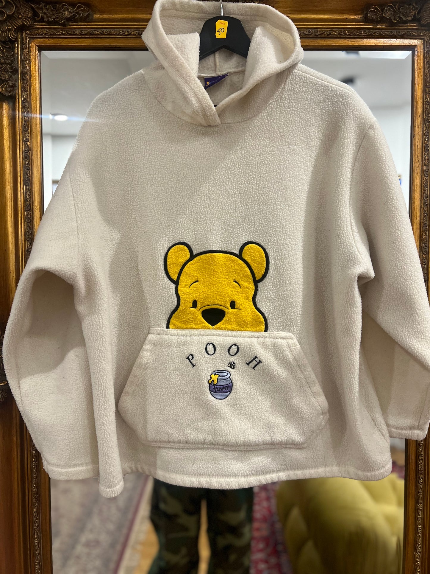 90s Winnie The Pooh DISNEY Fleece Hoodie (S)