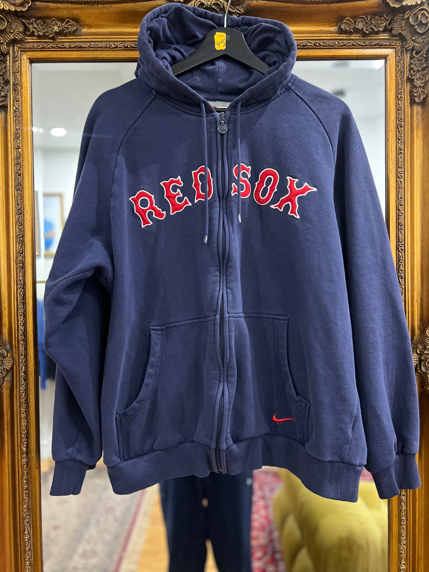 90s NIKE Boston Red Sox Zip Up Hoodie (L)