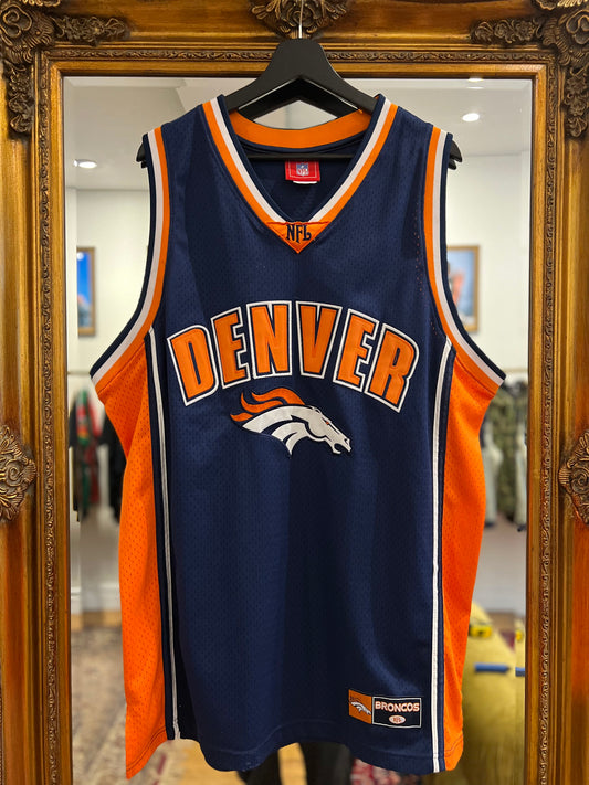 Vintage Denver Broncos Basketball Jersey (L)