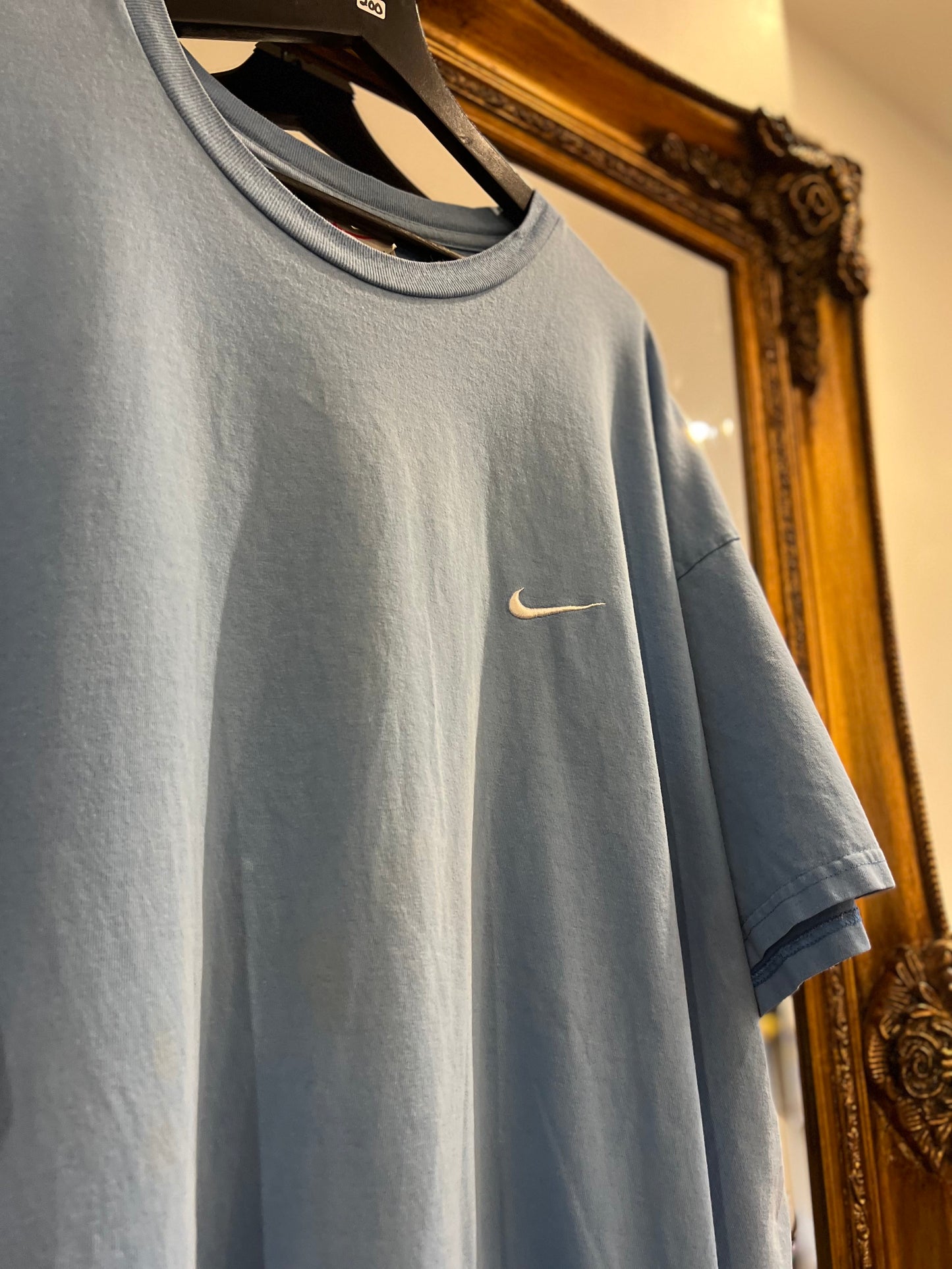 Vintage 90's Nike Baby Blue T-Shirt (XXL)