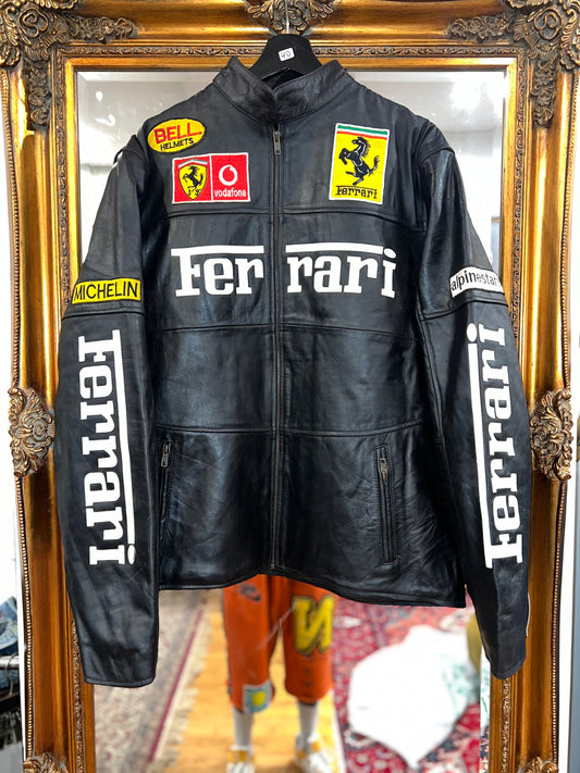 RARE Vintage Ferrari F! leather racing jacket for Mahdi G