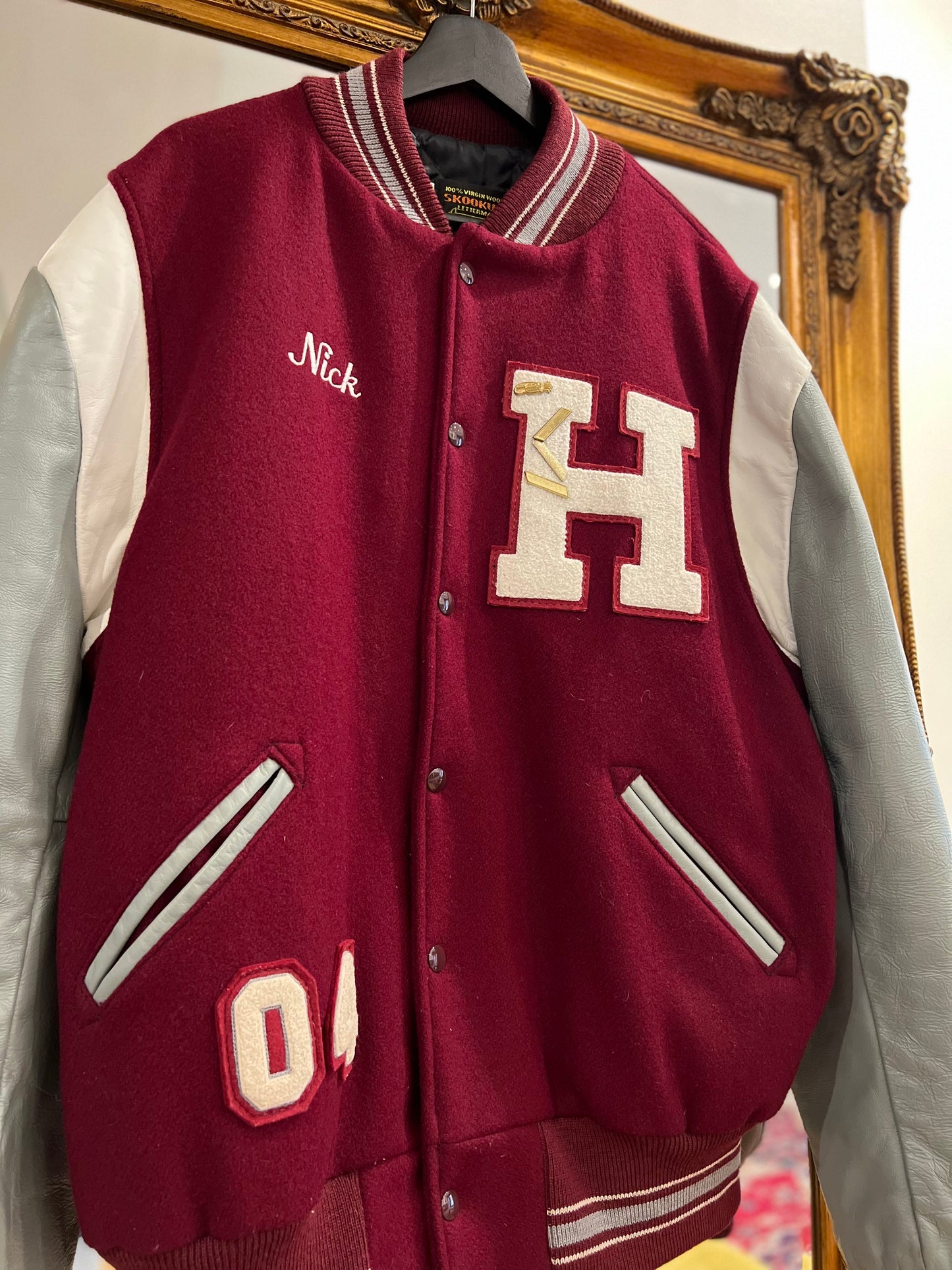 Vintage Y2K Varsity Jacket (L)