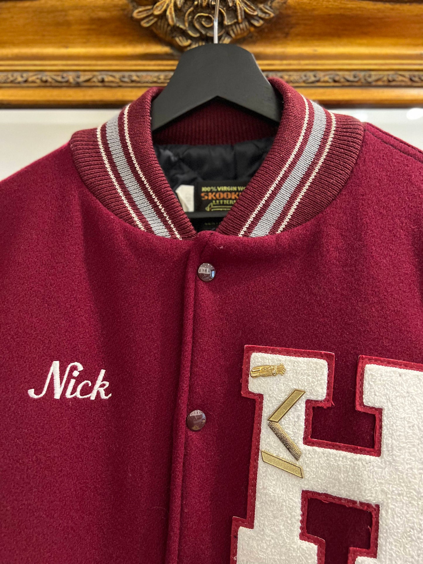 Vintage Y2K Varsity Jacket (L)