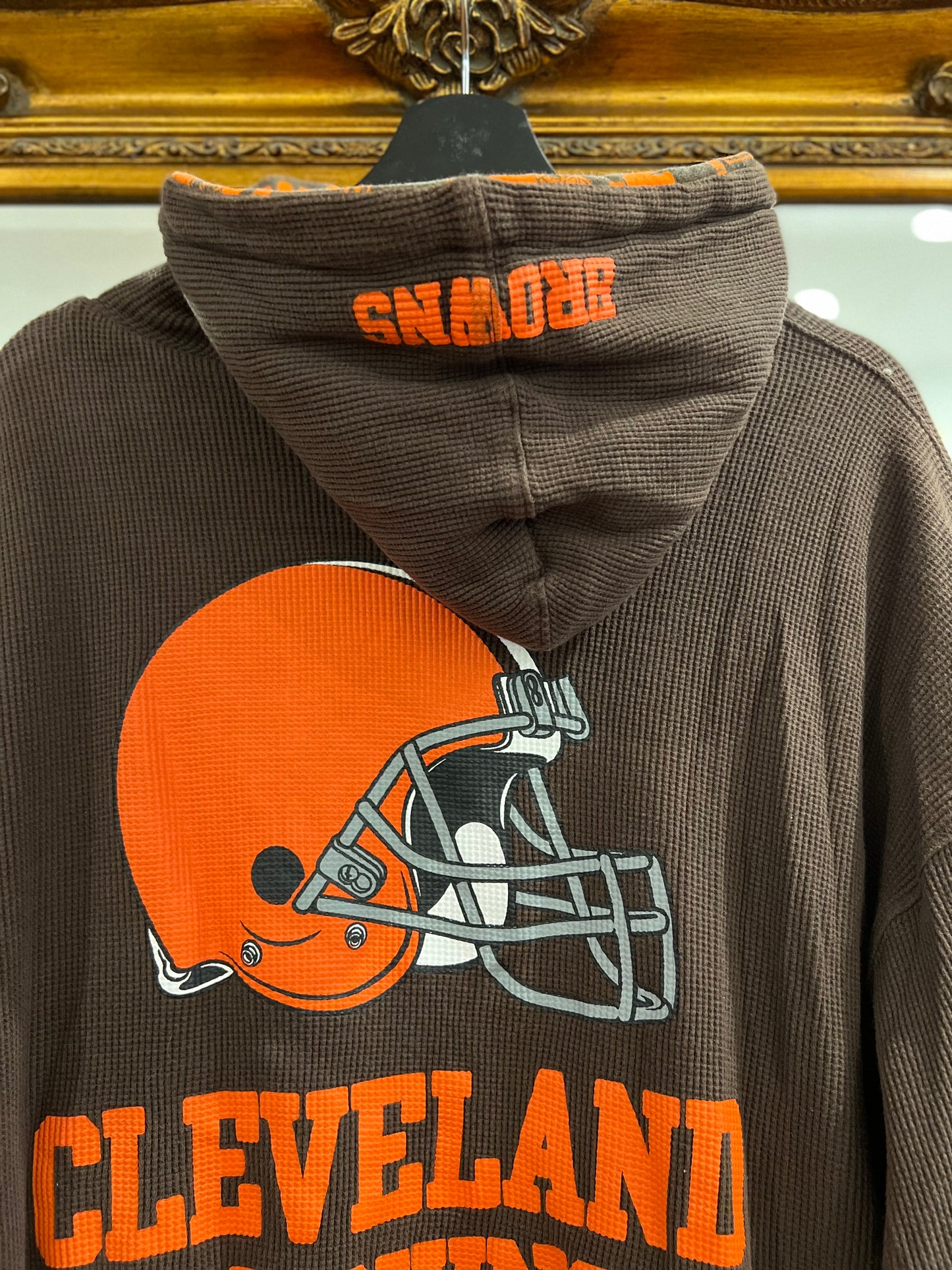 Vintage 90's Cleveland Browns Reversible Zip-Up Hoodie (XL)